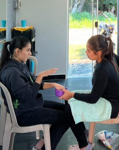 Práctica en el área de peluquería